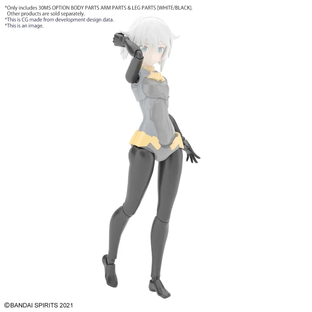 30MS -Option Body Parts Arm Parts & Leg Parts (White/Black) -Model Kit